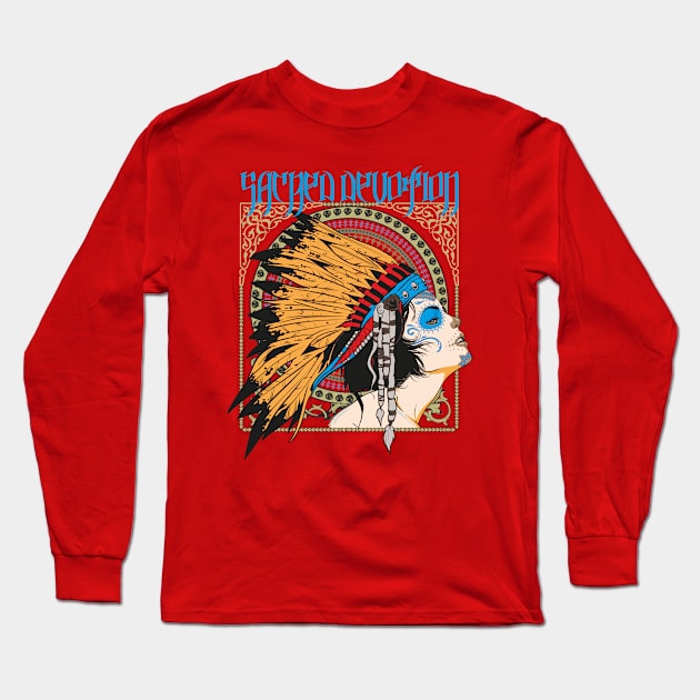 Indian Spirit Long Sleeve T-Shirt by inkulto